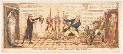 Een grafonderzoek naar de Engelse geschiedenis, 1 juni 1813 door George Cruikshank