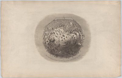 De hele wereld gaat de Grote Tentoonstelling van 1851 zien, 1851 door George Cruikshank