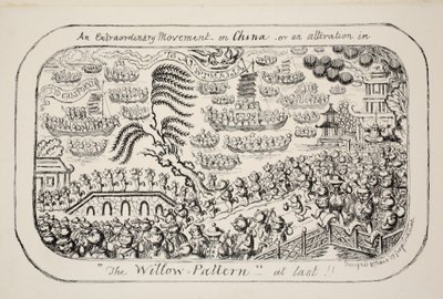 Een Buitengewone Beweging op China - of - een verandering in Het Wilgenpatroon eindelijk!! door George Cruikshank