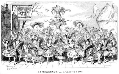Capricornus - een Caper-o-corns, 19e eeuw door George Cruikshank