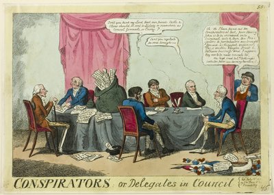 Samenzweerders of afgevaardigden in de Raad door George Cruikshank