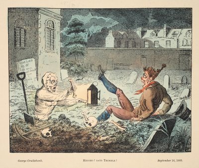 Heigho! Zegt Vingerhoed!, gepubliceerd 1809 door George Cruikshank