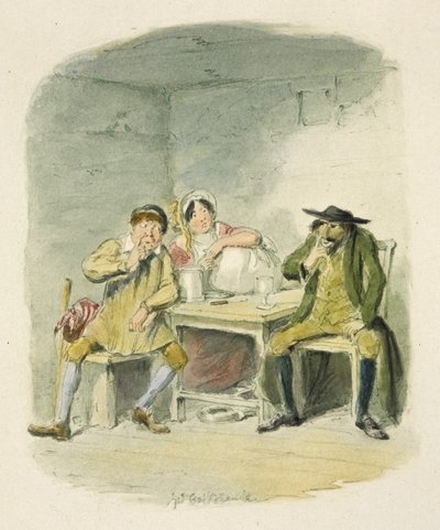 Illustratie voor "Oliver Twist" door George Cruikshank