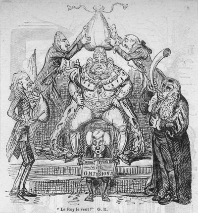 Le Roy le veut! G. R., ca. 1820 door George Cruikshank