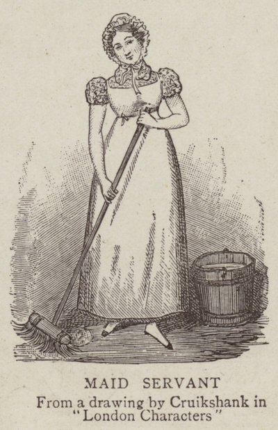Dienstmeid door George Cruikshank