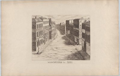 Manchester, in 1851 door George Cruikshank