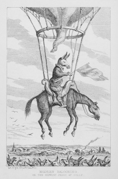 Modern Ballonvaren, of de Nieuwste Fase van Dwaasheid door George Cruikshank
