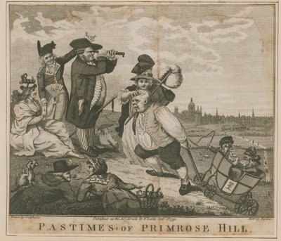 Vrijetijdsbesteding van Primrose Hill door George Cruikshank