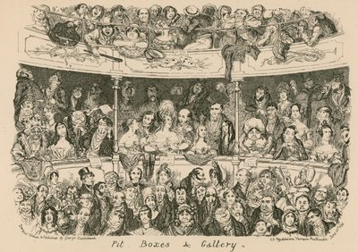 Put, dozen en galerij door George Cruikshank