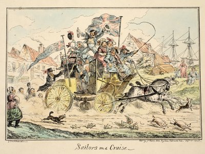 Zeelieden op een Cruise, uit Greenwich Hospital, een Serie Marine Schetsen, Beschrijvend het Leven van een Oorlogsschip Man door George Cruikshank