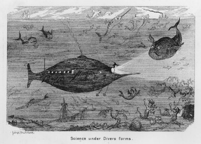 Wetenschap in verschillende vormen door George Cruikshank