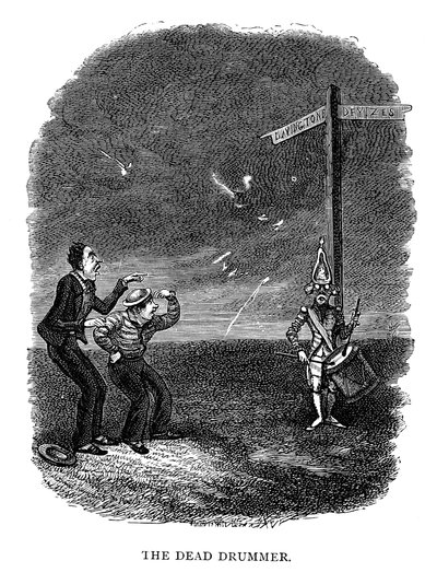 De dode trommelaar, 1840 door George Cruikshank