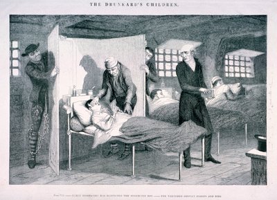 De Kinderen van de Dronkaard door George Cruikshank