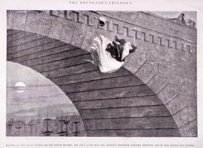 De Kinderen van de Dronkaard, ca. 1847 door George Cruikshank