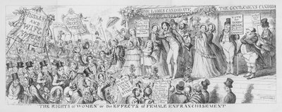 "De rechten van vrouwen" of de effecten van vrouwelijke emancipatie door George Cruikshank