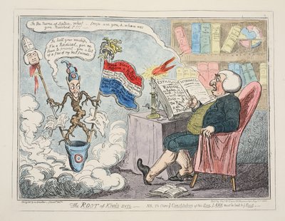 De Wortel van Koningskwaad, gepubliceerd 1835 door George Cruikshank