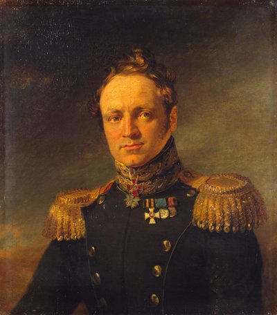 Portret van Yevgeny Alexandrovich Golovin 1782-1858 door George Dawe