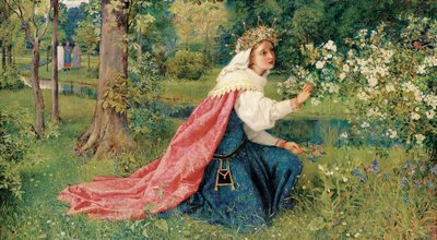 Matilda - Dante, Purgatorio, Canto 28, 1859 door George Dunlop Leslie