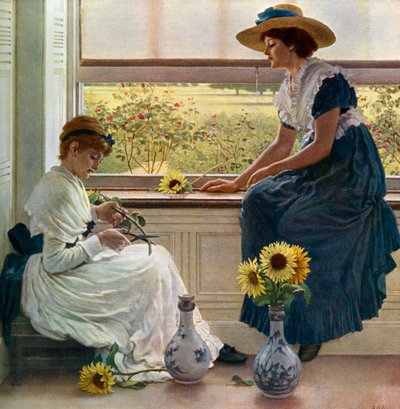 Zon en Maan Bloemen, 1890, 1912 door George Dunlop Leslie