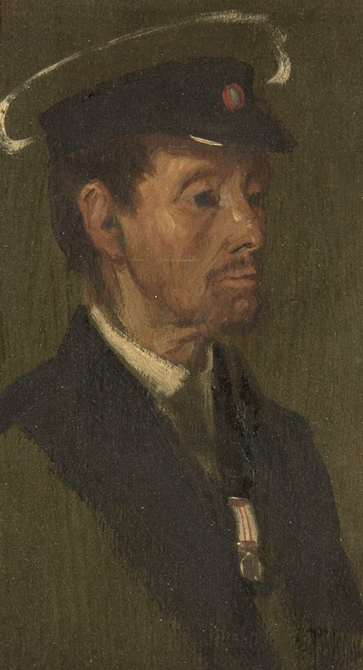 Portret van H. Fitzpatrick, 97e, c.1920 door George Edmund Butler