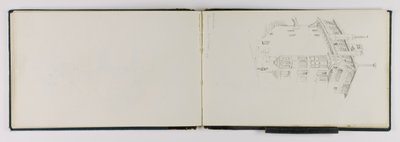 (Schetsboek) Oud huis, Lausanne door George Elbert Burr
