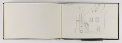 (Schetsboek) Oude straat in Vevey door George Elbert Burr