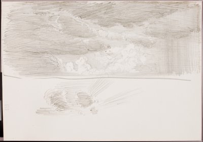 (Zonder titel) (Wolkenstudie) door George Elbert Burr