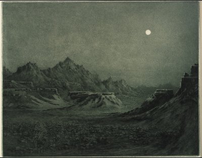 Nacht in Arizona door George Elbert Burr