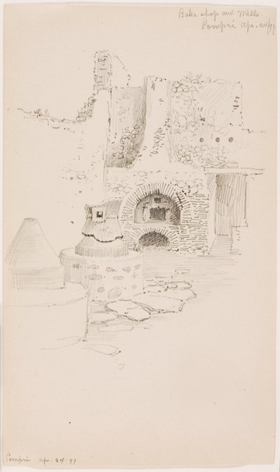Bakkerij en molens, Pompei door George Elbert Burr