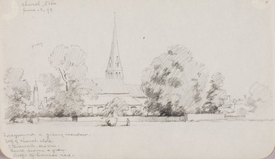 Kerk, Eton door George Elbert Burr
