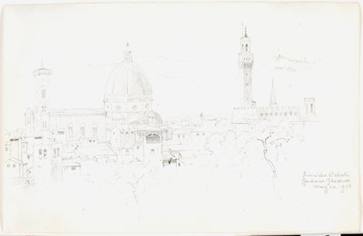 Van de Boboli-tuinen, Florence door George Elbert Burr