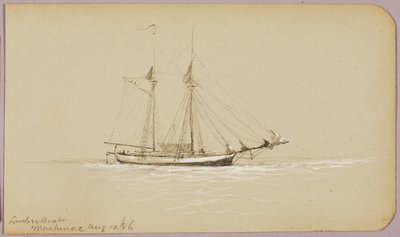Houthakkersboot, Mackinac door George Elbert Burr