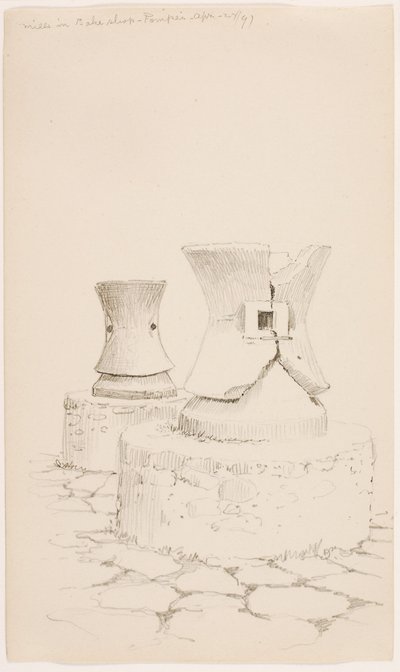 Molens in bakkerij--Pompei door George Elbert Burr