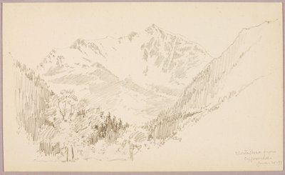 Monte Rosa van Ceppomorelli door George Elbert Burr