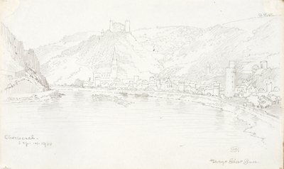 Oberwesel door George Elbert Burr
