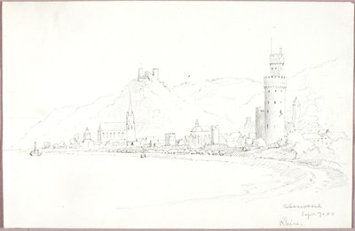 Oberwesel door George Elbert Burr