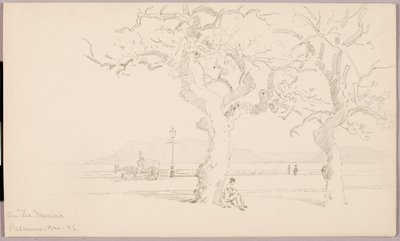 Aan de jachthaven, Palermo door George Elbert Burr