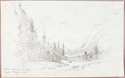 Op de weg bij Landro, Tirol door George Elbert Burr