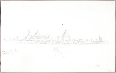 Pisa vanuit het noorden door George Elbert Burr