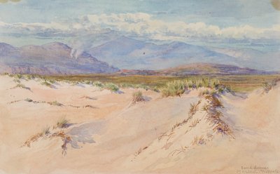 Zandduinen, Harlech, Noord-Wales door George Elbert Burr