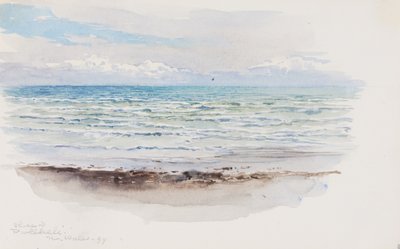 Kust bij Pwllheli, N. Wales, 1899 door George Elbert Burr