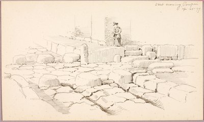 Oversteekplaats, Pompeii door George Elbert Burr
