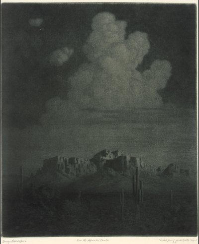 Superstition Mountain, Apache Trail, Arizona, rechts [nr. 2] door George Elbert Burr