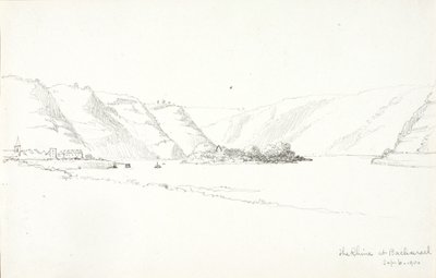 De Rijn bij Bacharach door George Elbert Burr