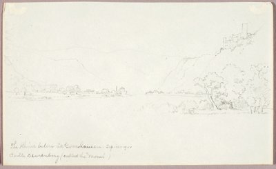 De Rijn onder St. Goarshausen door George Elbert Burr