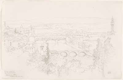 Uitzicht vanaf S. Miniato, Florence door George Elbert Burr