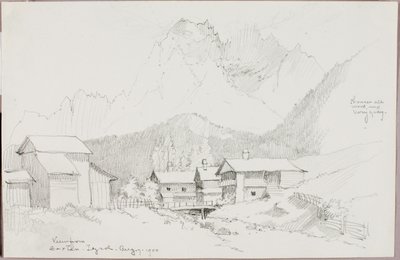 Uitzicht vanaf Sextan, Tirol door George Elbert Burr