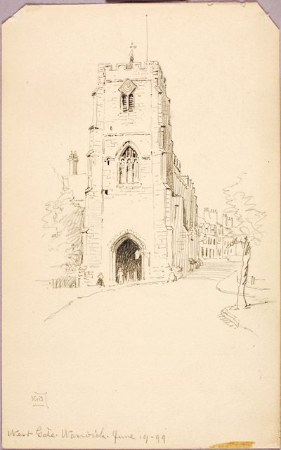 West Gate, Warwick door George Elbert Burr