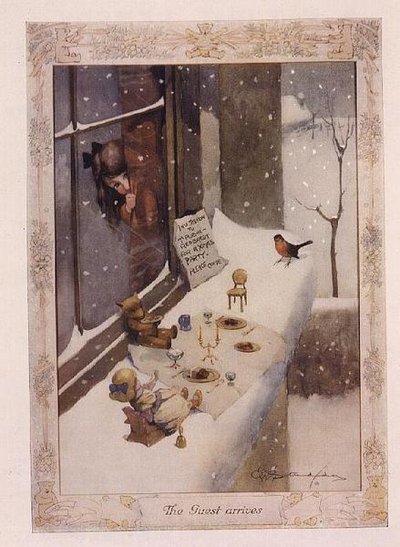 De Gast Arriveert, uit "The Graphic Christmas Number" door George Ernest Studdy