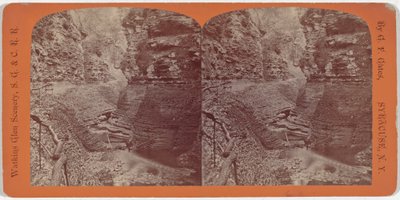 Watkins Glen landschap, Spiraalkloof door George F. Gates